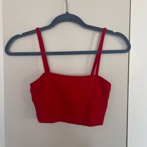 ARITZIA red crop tank top